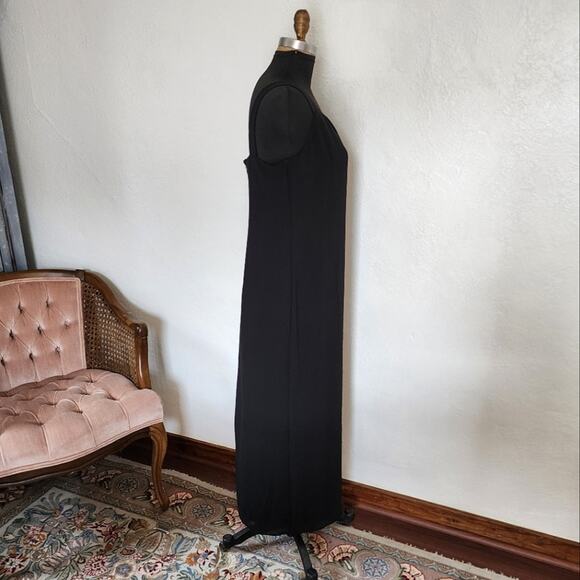 Vintage Patra Sleeveless Maxi Dress Black Size 16 - Picture 2 of 12